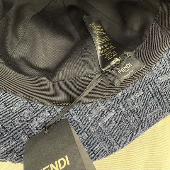 SOLD FENDI Denim Bucket Hat - Picture 2 of 5